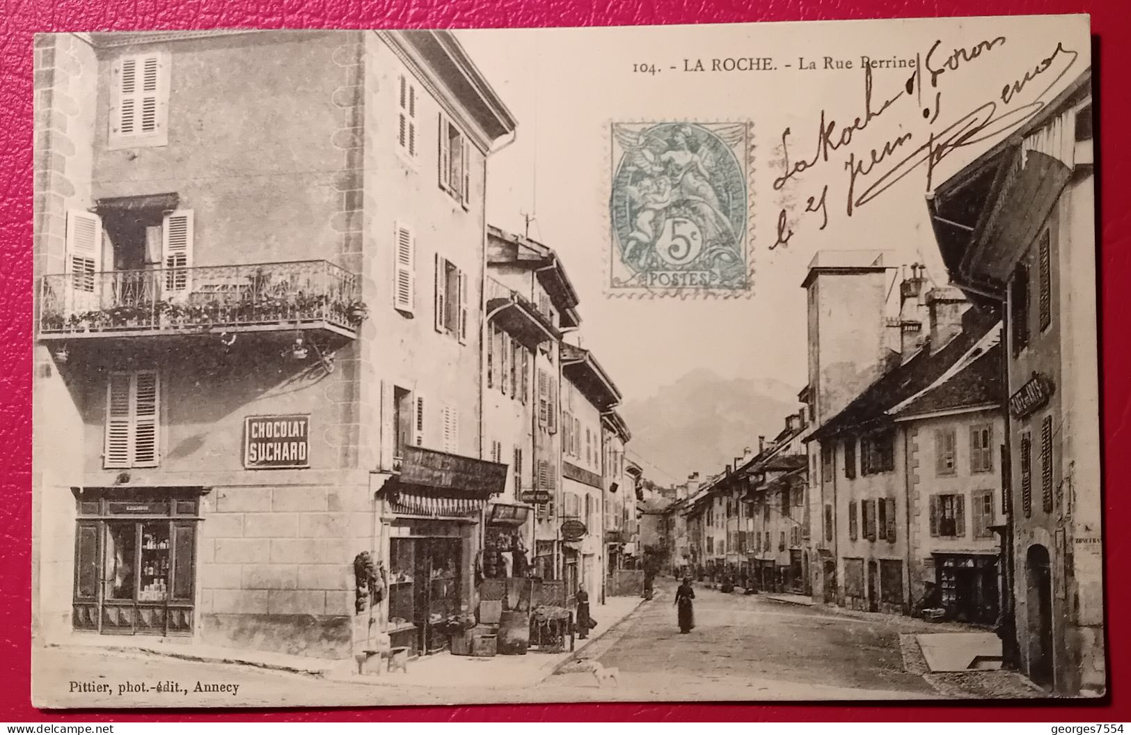 74 -  LA ROCHE-SUR-FORON  LA RUE PERRINE - La Roche-sur-Foron