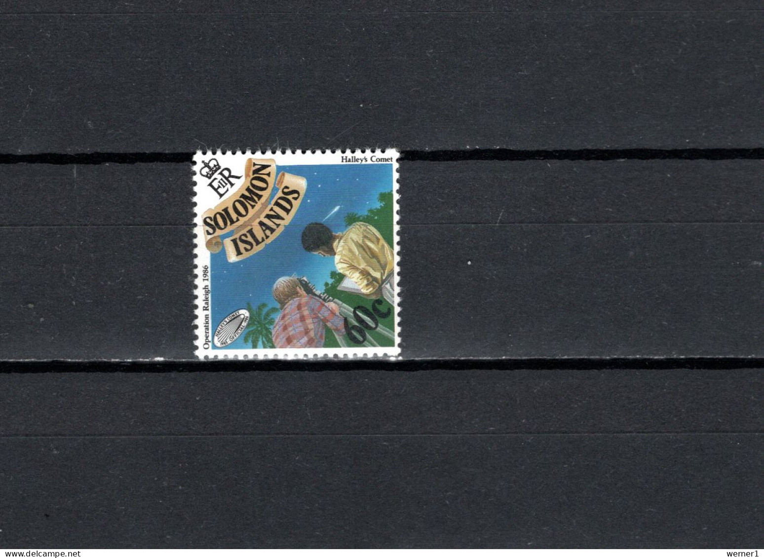 Solomon Islands 1986 Space, Halley's Comet Stamp MNH - Oceanía