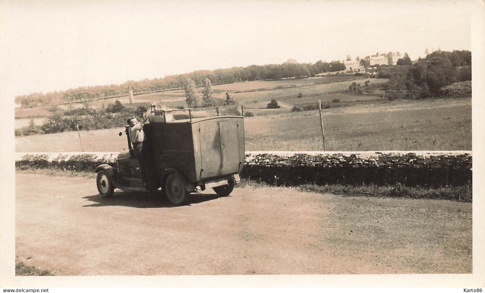 Automobile Camion Camionnette Ancienne De Marque Modèle Type ? * Voiture Transport Automobiles * Photo Ancienne 11.5x7cm - Toerisme