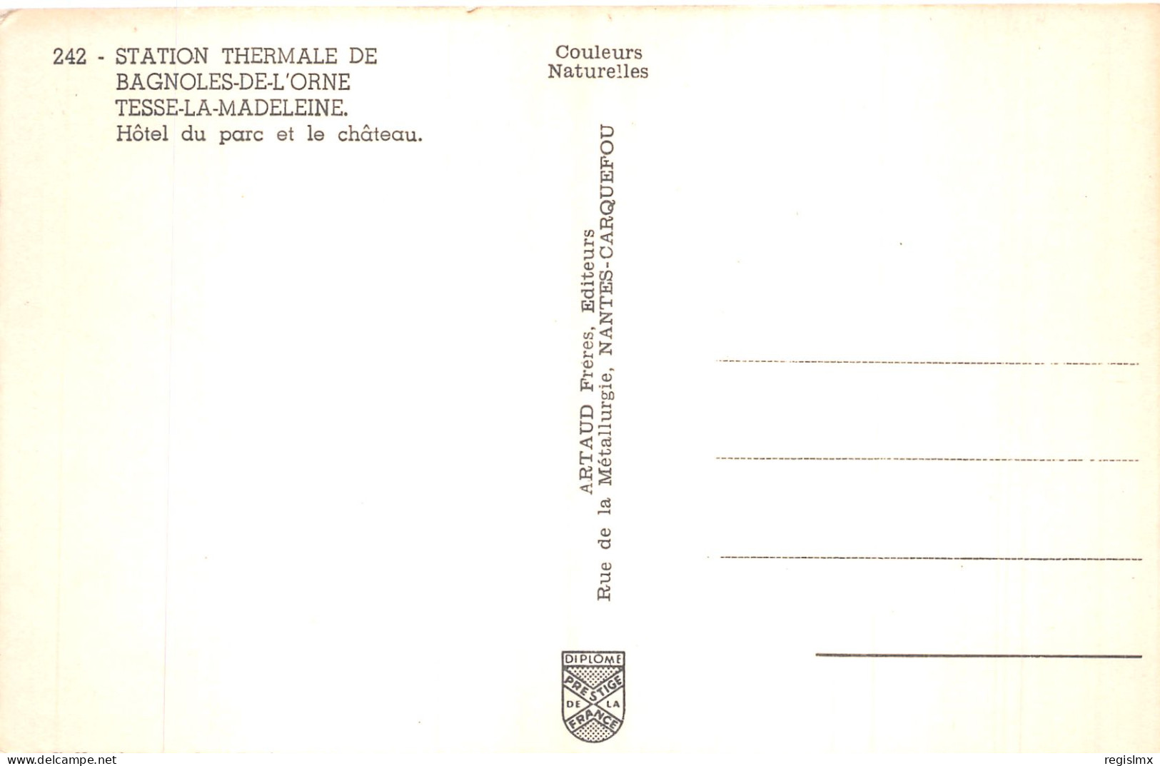 61-BAGNOLES DE L ORNE TESSE LA MADELEINE-N°T2213-D/0301 - Bagnoles De L'Orne