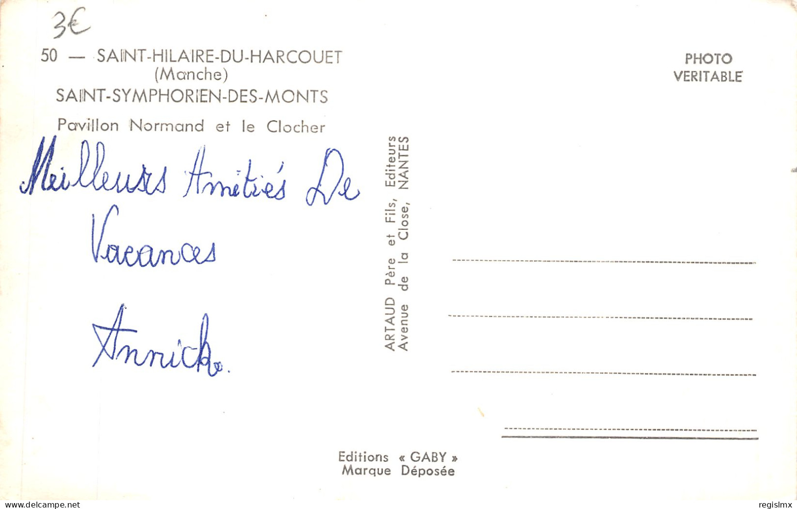 50-SAINT HILAIRE DU HARCOUET-N°T2213-B/0287 - Saint Hilaire Du Harcouet