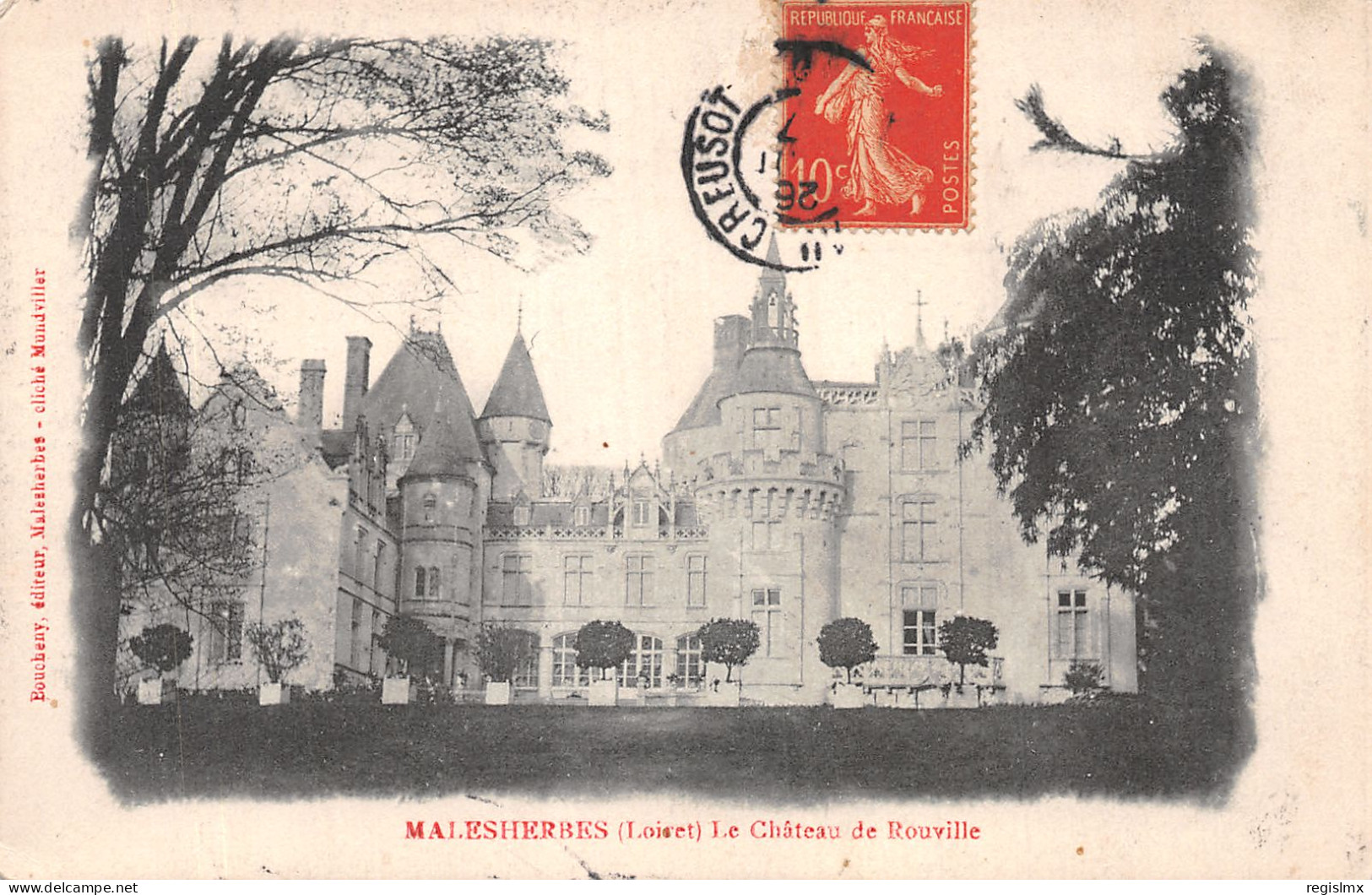45-MALESHERBES LE CHATEAU DE ROUVILLE-N°T2214-B/0389 - Malesherbes