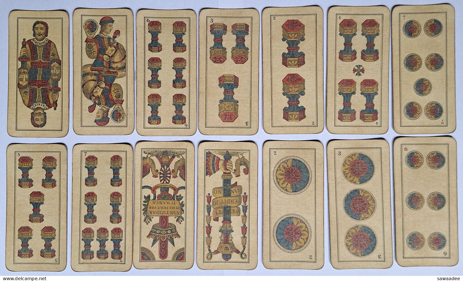 JEU DE CARTE ANCIEN - ITALIE - TEODOMIRO DAL NEGRO TREVISO - NON VAL SAPER ACHIHA FORTUNA CONTRA - 40 CARTES - Altri & Non Classificati