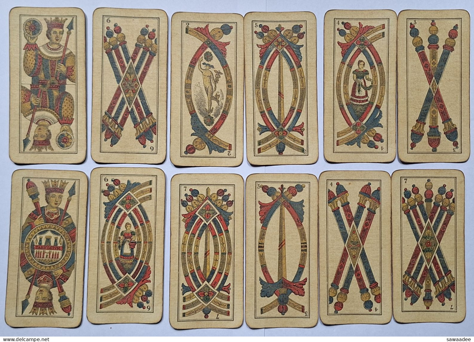 JEU DE CARTE ANCIEN - ITALIE - TEODOMIRO DAL NEGRO TREVISO - NON VAL SAPER ACHIHA FORTUNA CONTRA - 40 CARTES - Andere & Zonder Classificatie