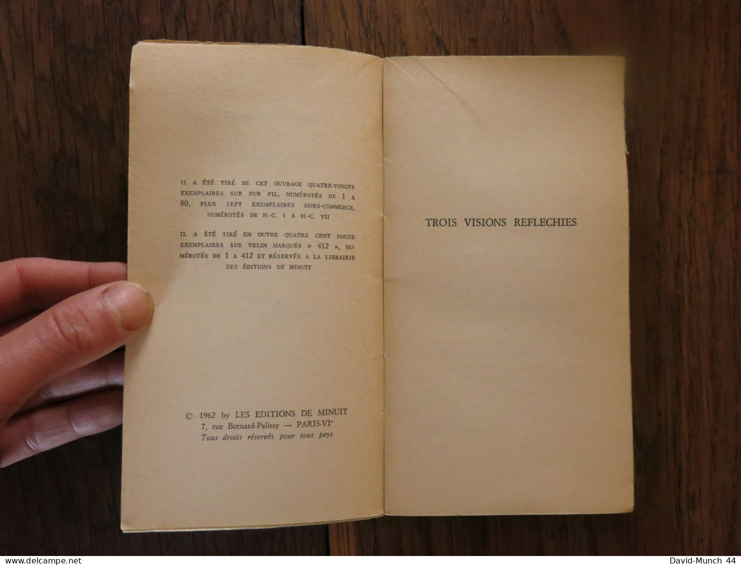 Instantanés De Alain Robbe-Grillet. Les éditions De Minuit. 1962 - Otros Clásicos