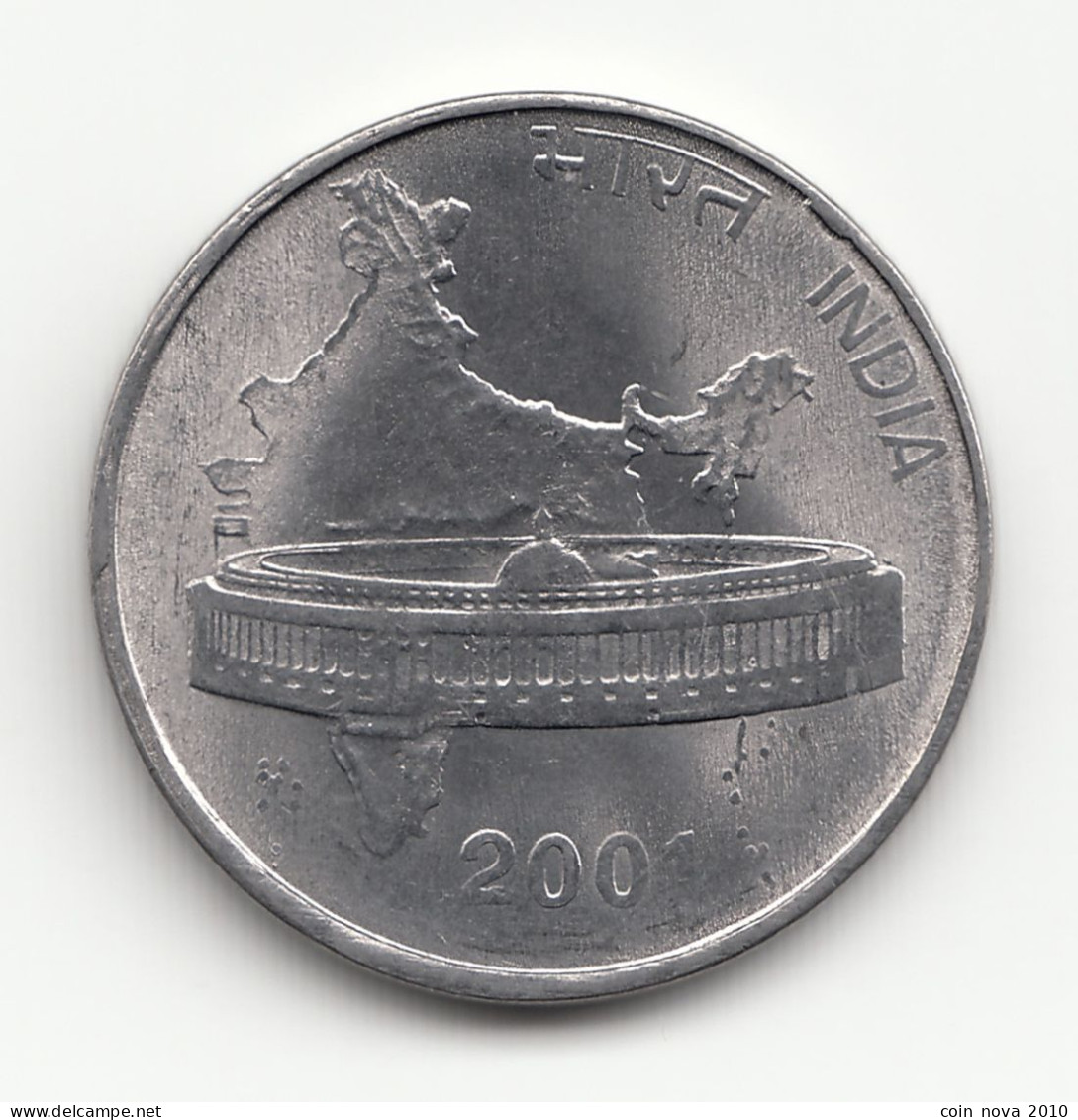 India Indien 50 Paise 2001 Stainless Steel 3.8 G 22 Mm KM 69 - Indien