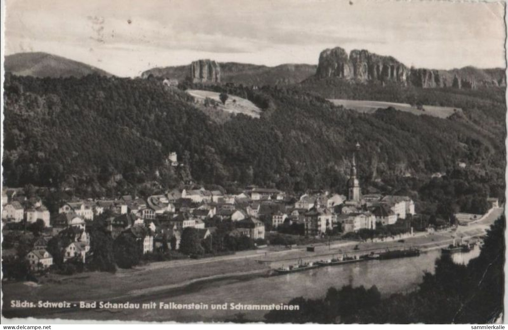 76692 - Bad Schandau - Mit Falkenstein Und Schrammsteinen - Ca. 1960 - Bad Schandau