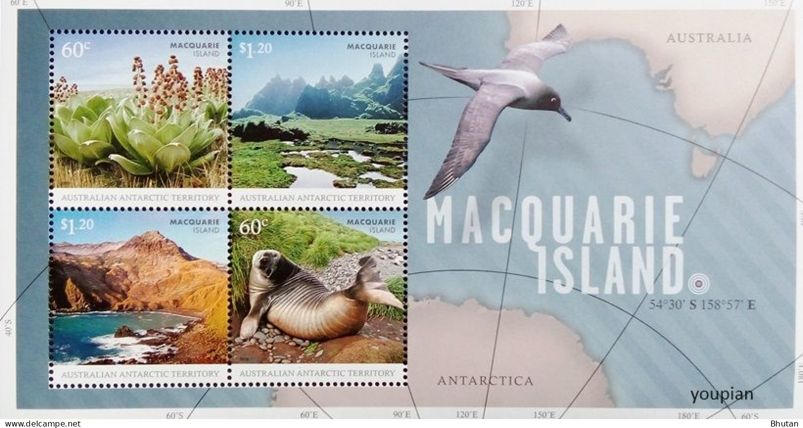 Australian Antarctic Territory 2010, Macquarie Island, MNH S/S - Nuovi