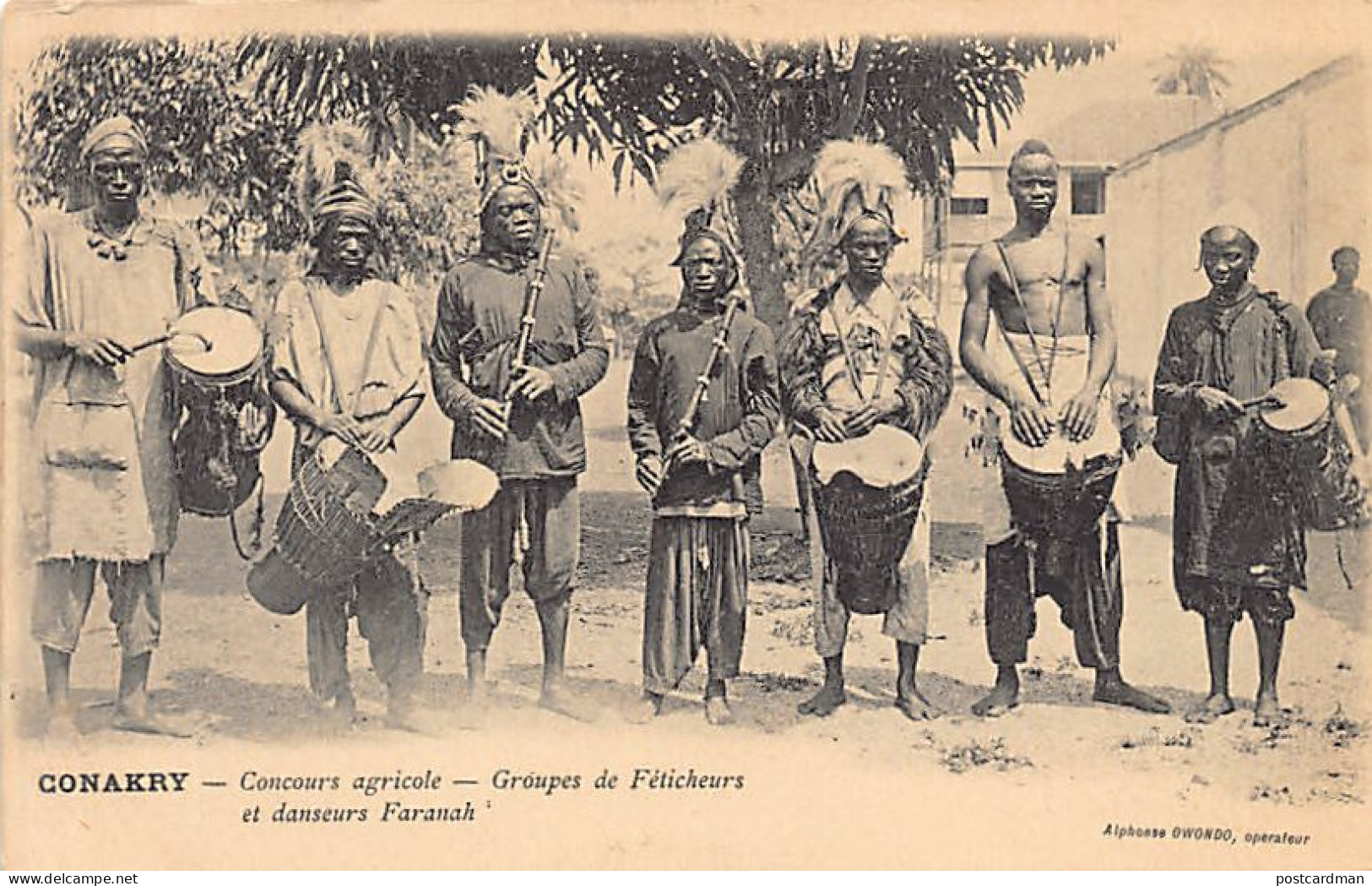 Guinée - CONAKRY - Groupe De Féticheurs Et Danseurs Faranah - Concours Agricole - Ed. Alphonse Owondo  - Guinée