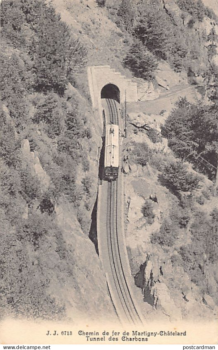 Chemin De Fer De Martigny-Châtelard (VS) Tunnel Des Chardons - Ed. Jullien J.J. 6713 - Autres & Non Classés