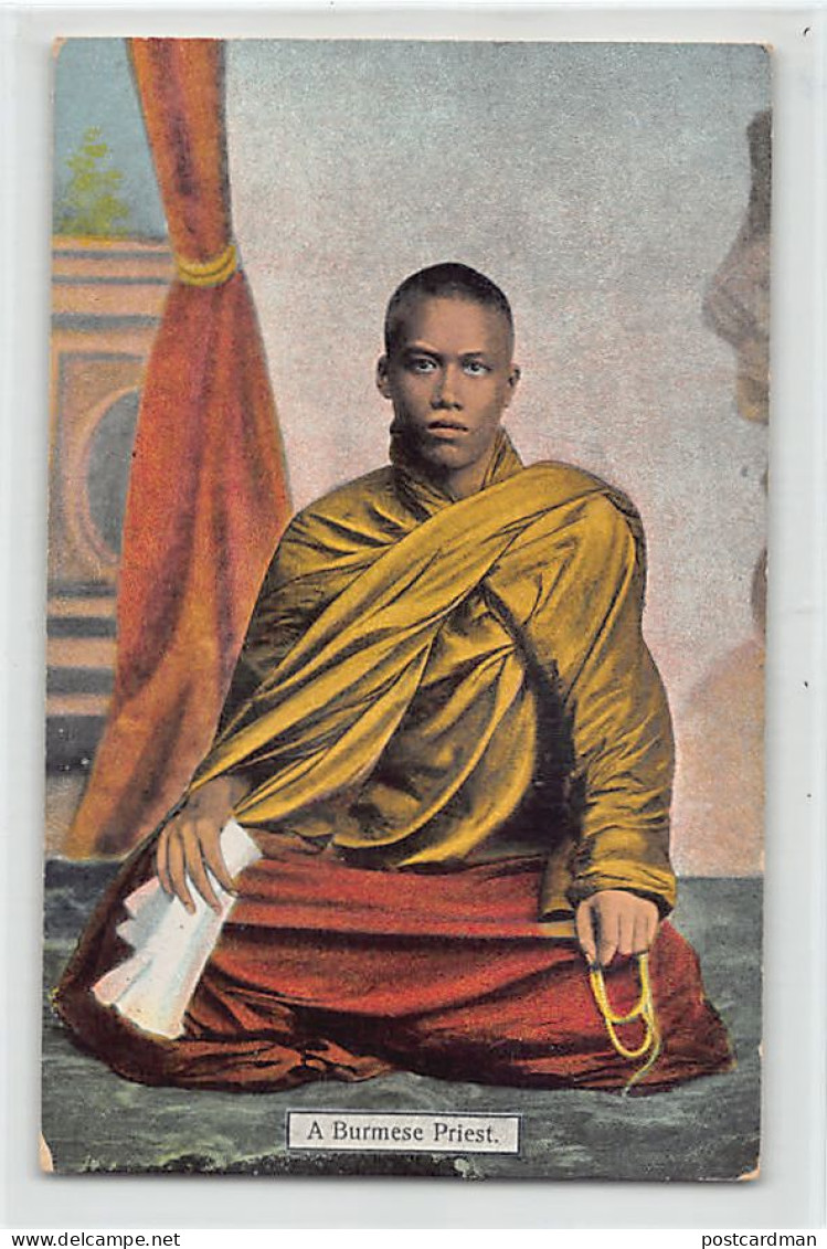 MYANMAR Burma - A Burmese Priest - Publ. D.A. Ahuja 8 - Myanmar (Burma)