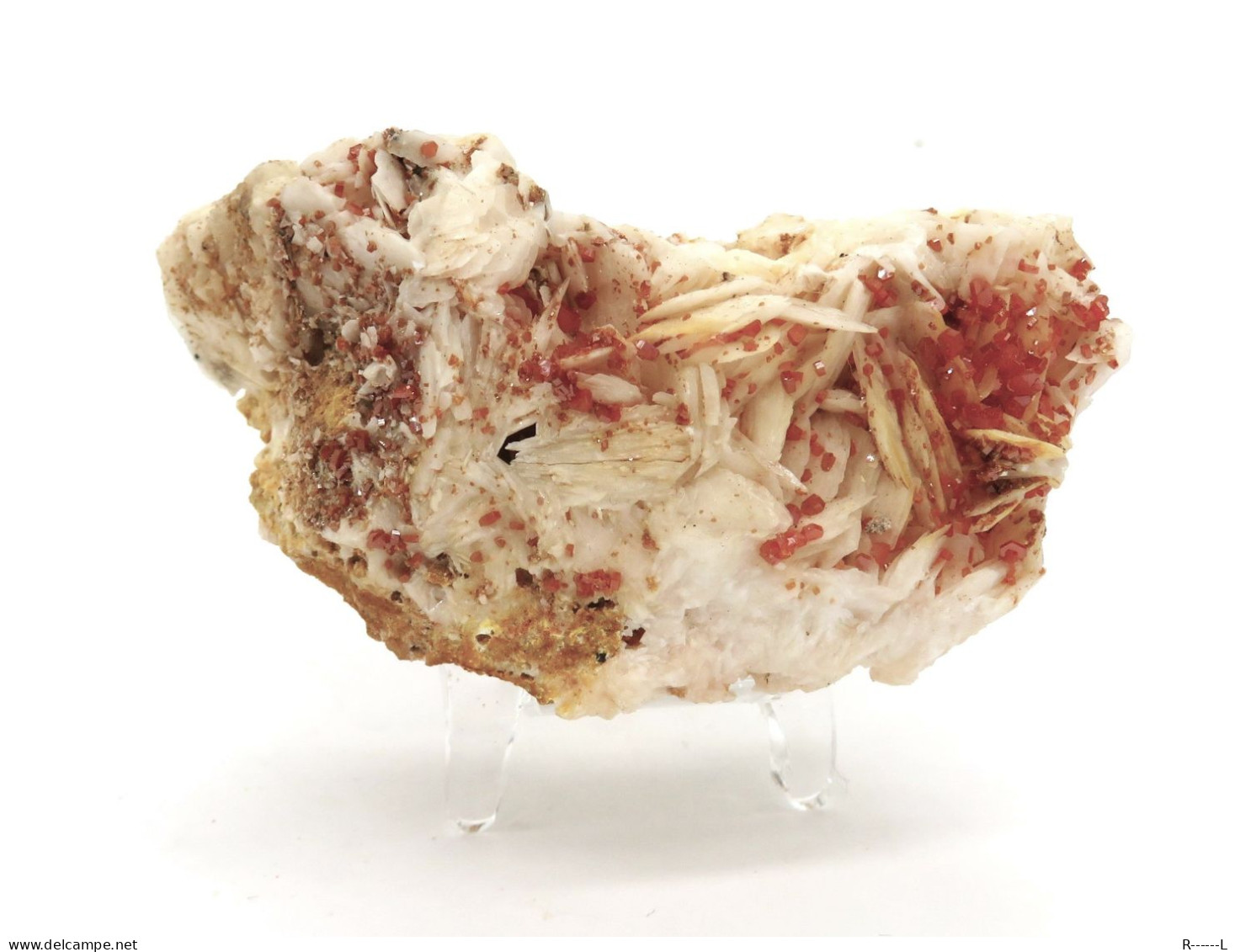 Vanadinite Sur Barytine - Minéraux