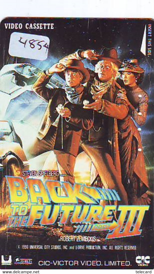 Télécarte Japon * CINEMA * FILM * BACK To The FUTURE III  (4854) MOVIE * JAPAN Phonecard * Kino - Cine