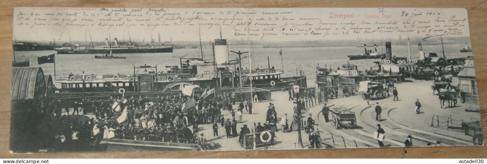 LIVERPOOL : Landing Stage, Carte Double ................ BE-17694 - Liverpool