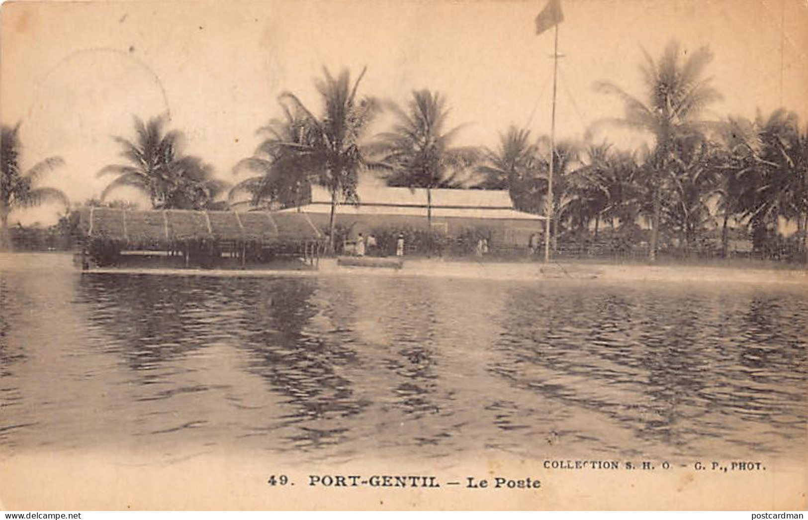 Gabon - PORT GENTIL - Le Poste - Ed. S.H.O. 49 - Gabón