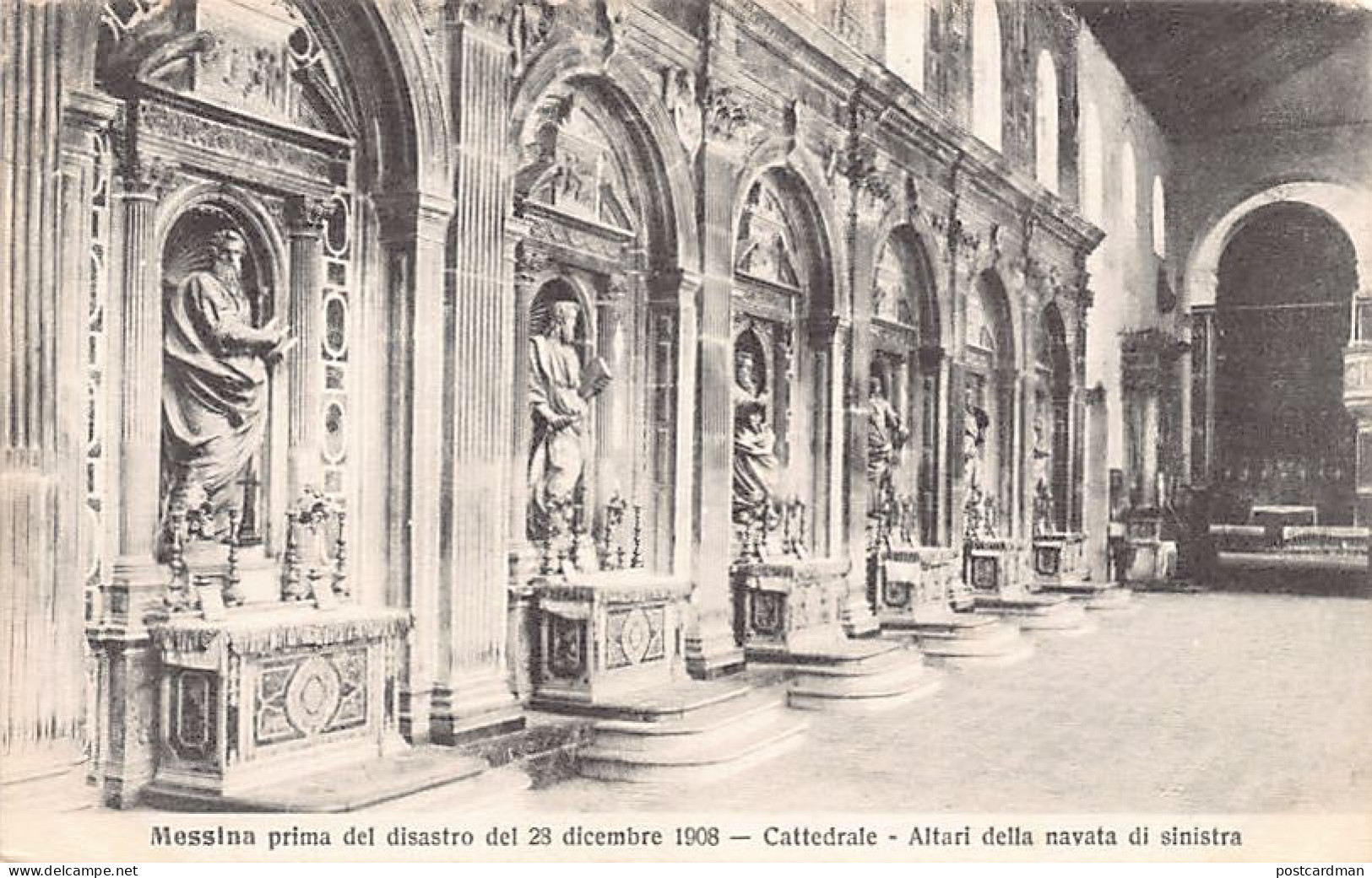 Messina Primo Del Disastro Del 28 Diciembre 1908 - Cattedrale - Altari Della Navata Di Sinistra - Messina