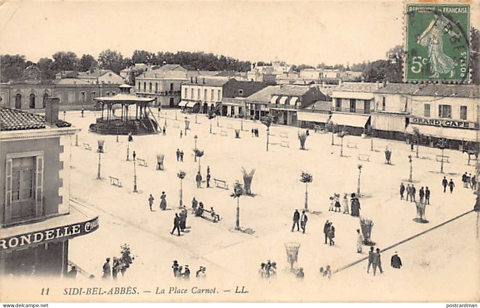 SIDI BEL ABBÈS - La Place Carnot - Ed. LL Lévy 11 - Sidi-bel-Abbès