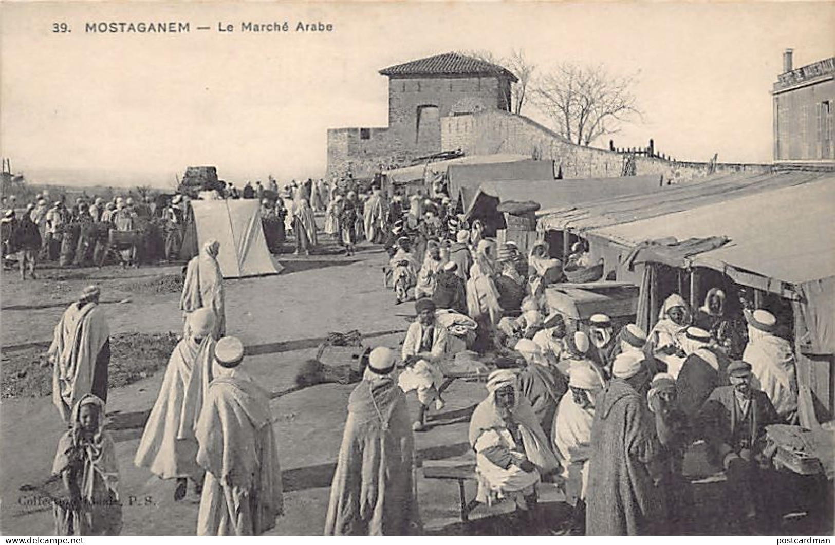 Algérie - MOSTAGADEM - Le Marché Arabe - Ed. Chocolats & Thé De La Cie Coloniale 39 - Mostaganem