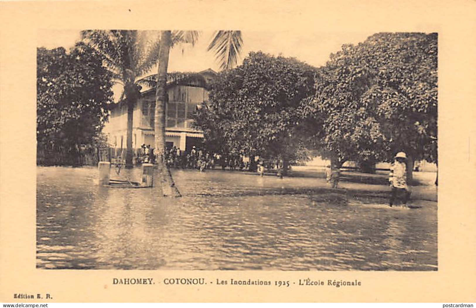 Bénin - Les Inondations De Cotonou En 1925 - L'école Régionale - Ed. E.R.  - Benin