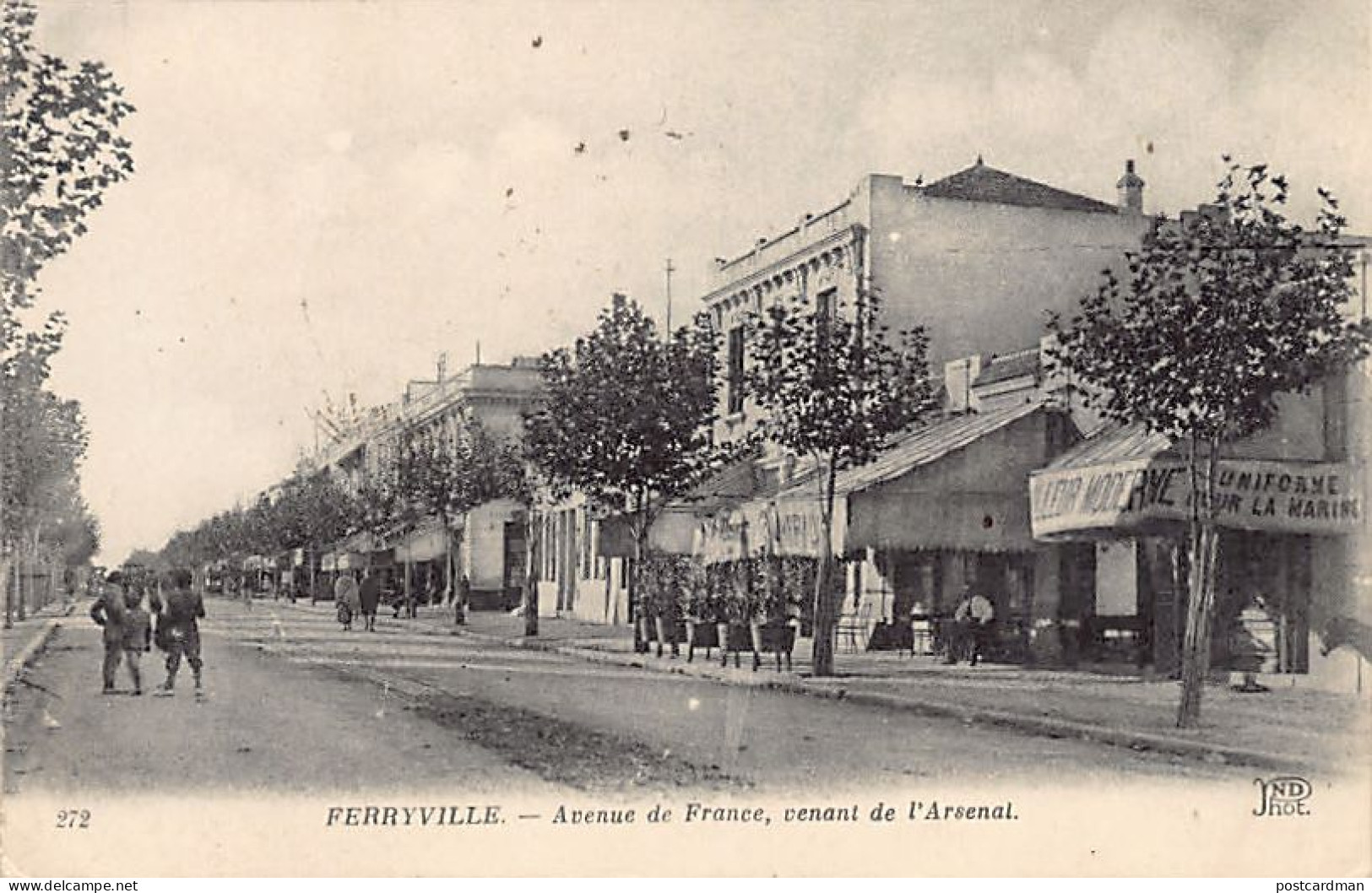 Tunisie - FERRYVILLE - Avenue De France, Venant D El'Arsenal - Tailleur Moderne  - Tunesien