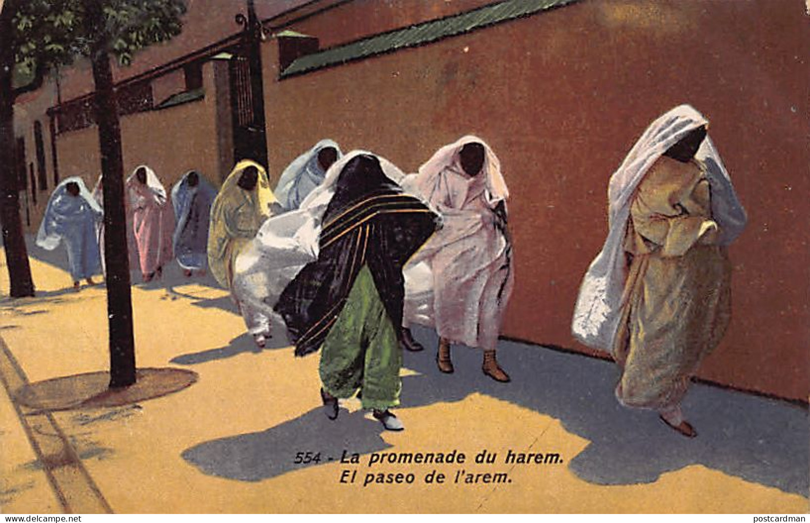 Tunisie - La Promenade Du Harem - El Paseo De L'arem - Ed. Lehnert & Landrock 554 - Tunesien