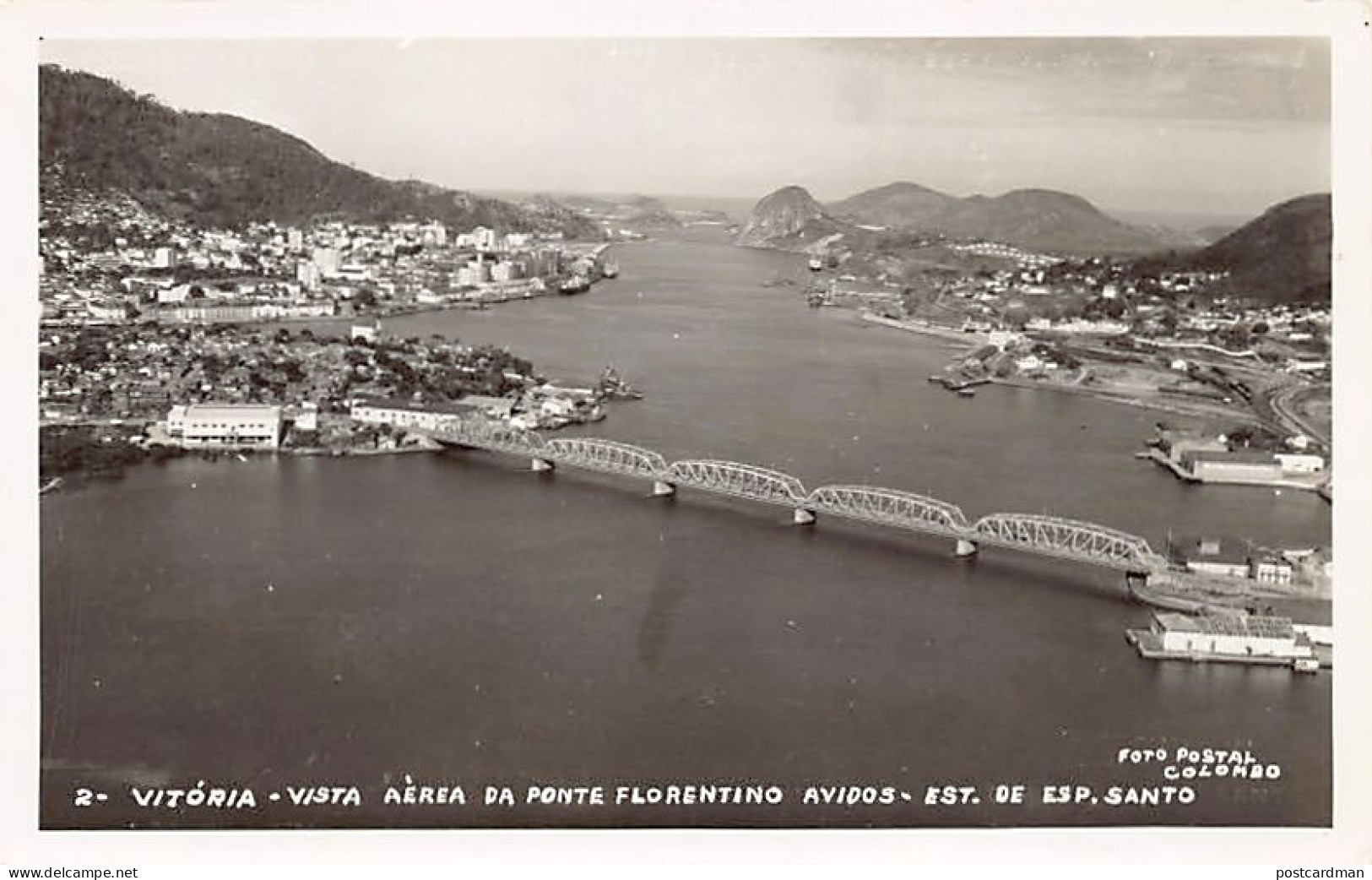 Brazil - VITORIA - Vista Aerea Da Ponte Florentino Avidos - Ed. Foto Postal Colombo 2 - Vitória