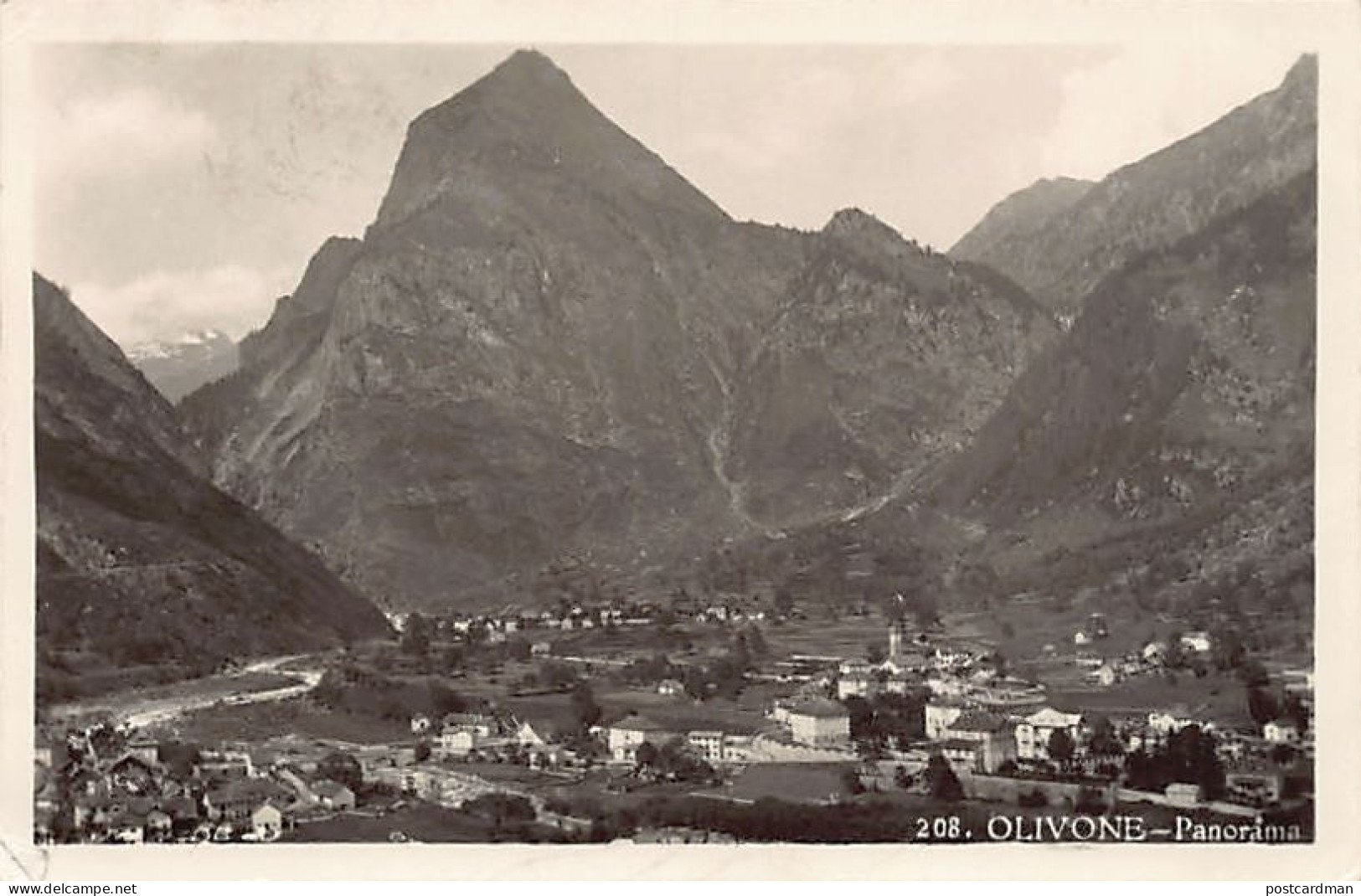 OLIVONE (TI) Panorama - Ed. A. Finzi 208 - Olivone