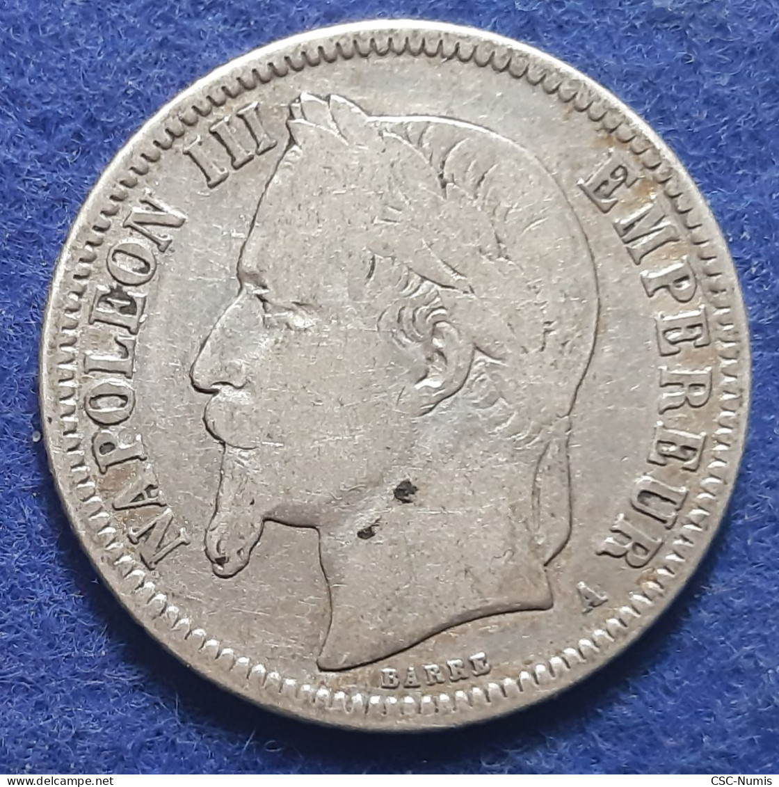 (CG#037) - Napoléon III - 1 Franc 1866 A, Paris - 1 Franc