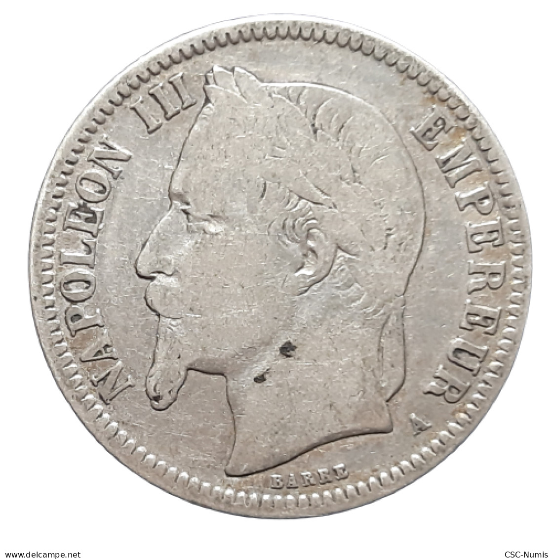 (CG#037) - Napoléon III - 1 Franc 1866 A, Paris - 1 Franc