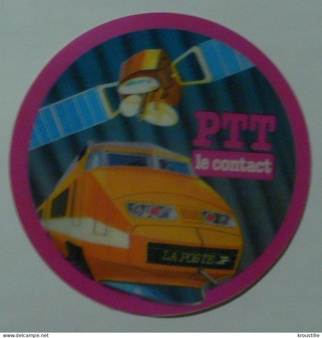 THEME TRAIN : AUTOCOLLANT PTT LE CONTACT - Stickers