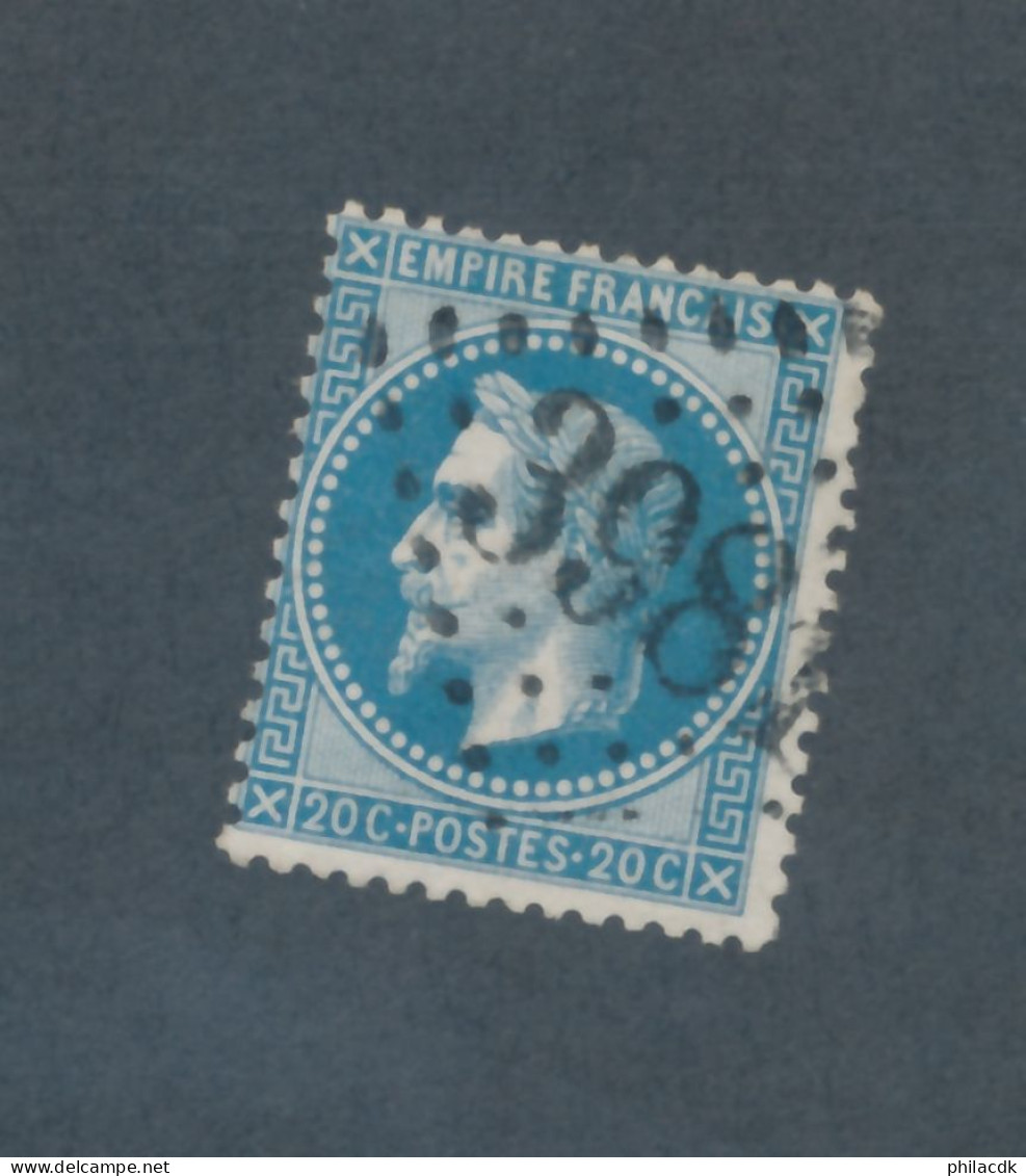 FRANCE - N° 29B OBLITERE AVEC GC 3981 TOULON SUR MER - 1868 - 1863-1870 Napoleon III With Laurels