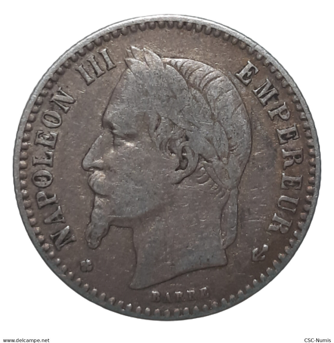 (CG#043) - Napoléon III - 50 Centimes 1865 BB, Strasbourg - 50 Centimes