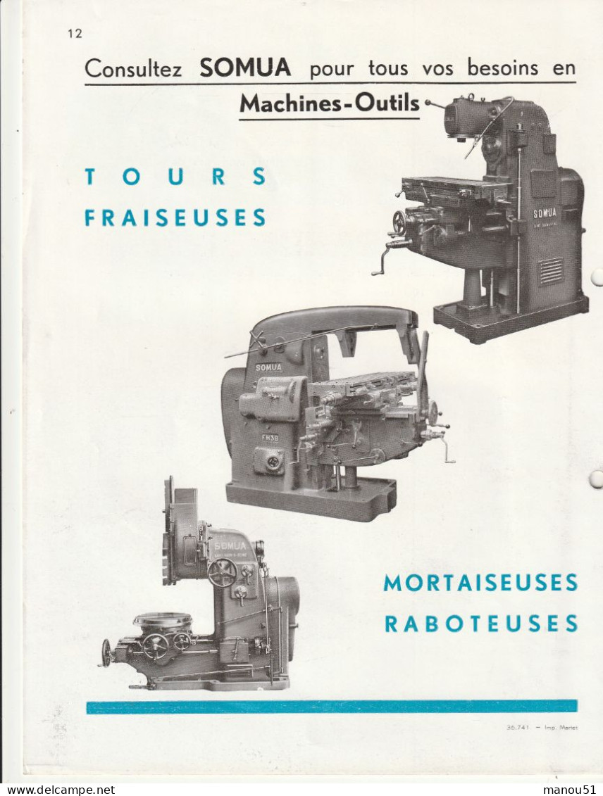 MACHINES-OUTILS  SOMUA - Other & Unclassified