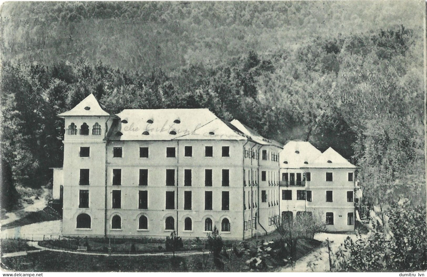 ROMANIA 1927 BAILE OLANEST-VALCEA - HOTELUL BAILOR (THE FORMER SANATORIUM DR. PUȚURIANU), BUILDING, ARCHITECTURE, PARK - Romania