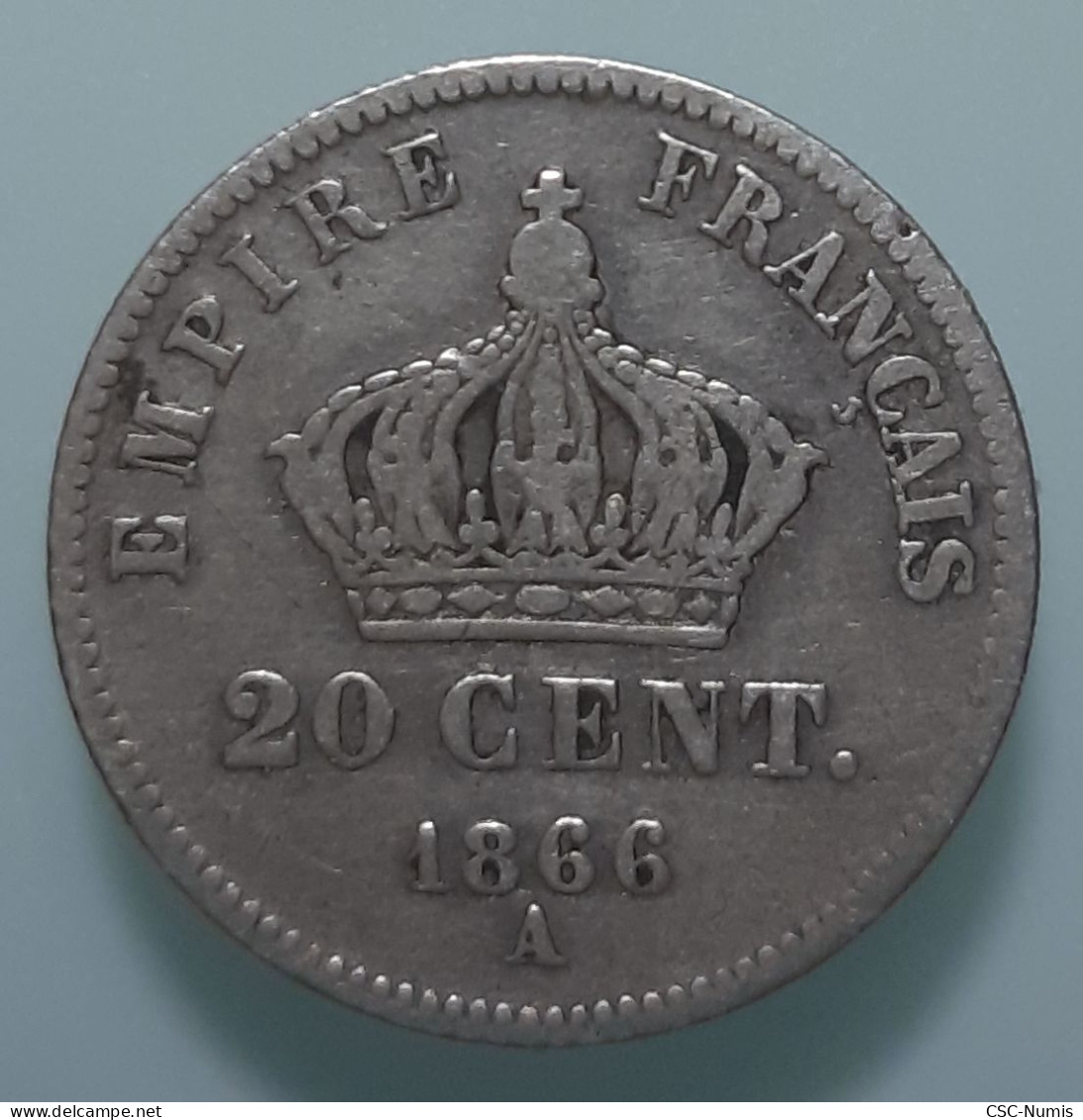 (CG#047) - Napoléon III - 20 Centimes 1866 A, Paris - 20 Centimes