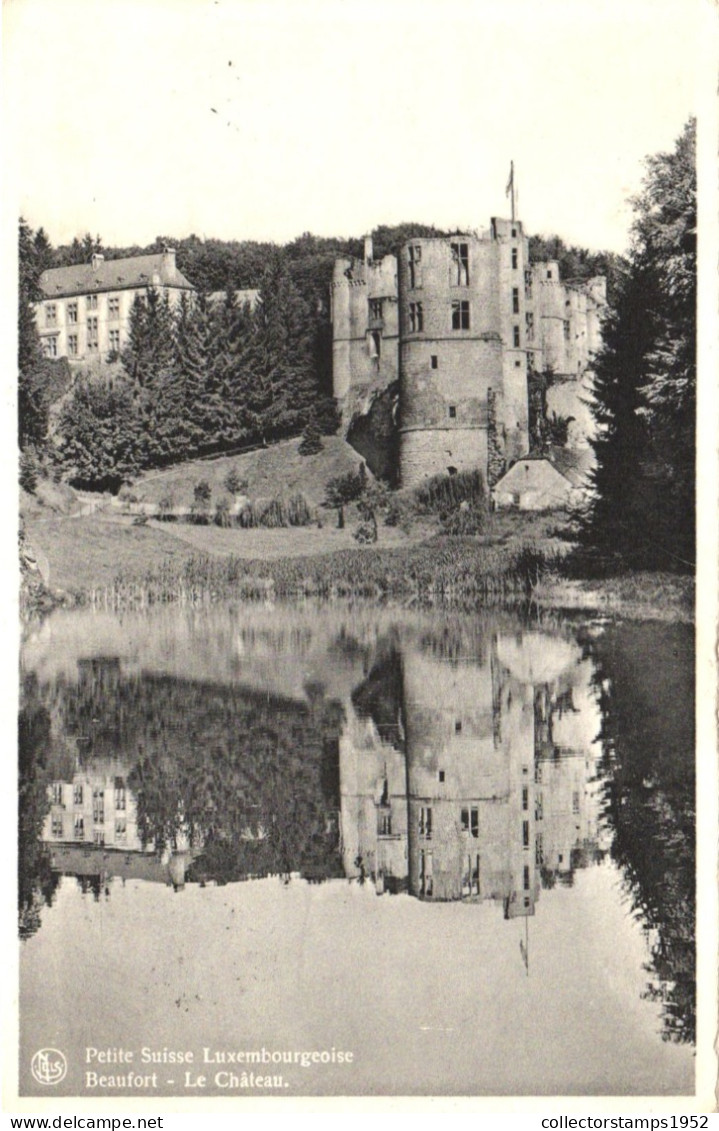 BEAUFORT, SAVOIE, CASTLE, ARCHITECTURE, LAKE, FRANCE, POSTCARD - Beaufort