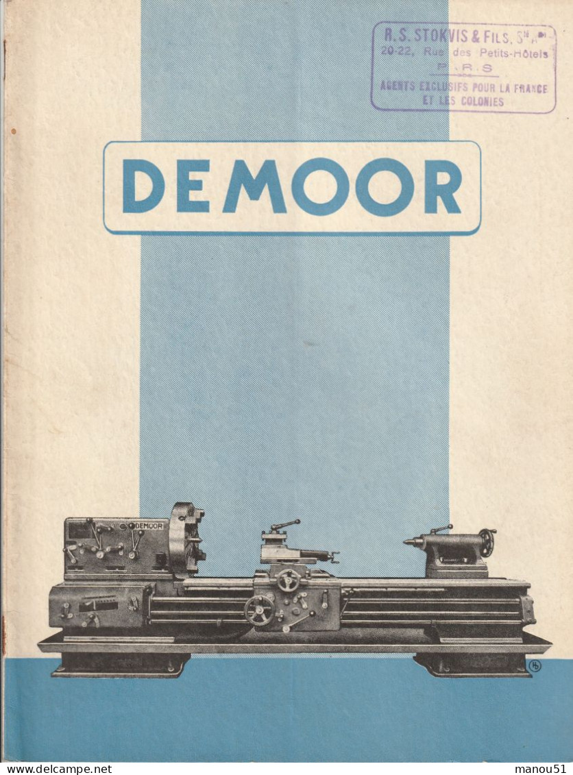 MACHINES-OUTILS  DEMOOR - Andere & Zonder Classificatie