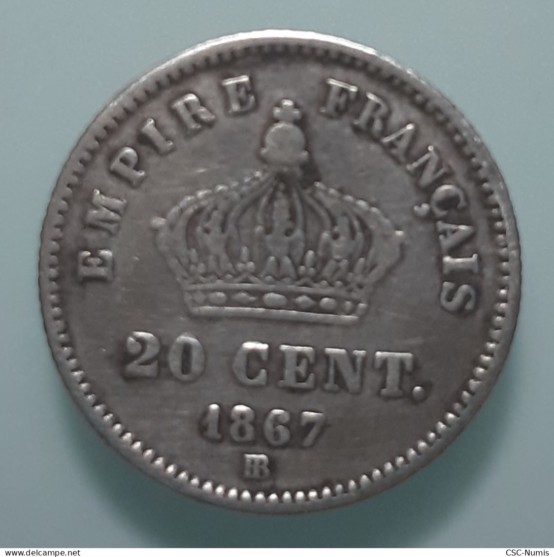 (CG#048) - Napoléon III - 20 Centimes 1867 BB, Strasbourg - 20 Centimes