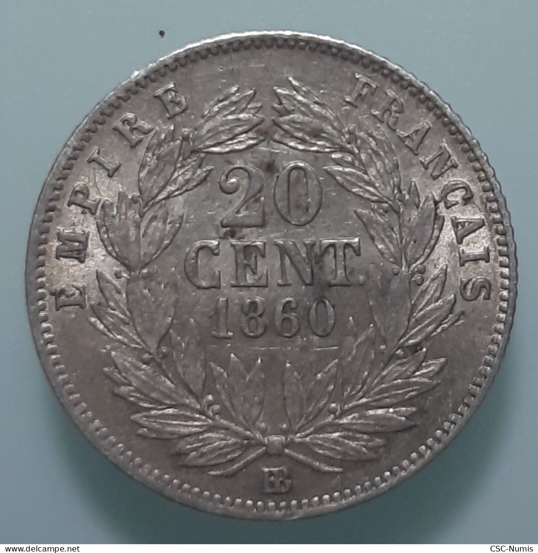 (CG#050) - Napoléon III - 20 Centimes 1860 BB, Strasbourg - 20 Centimes