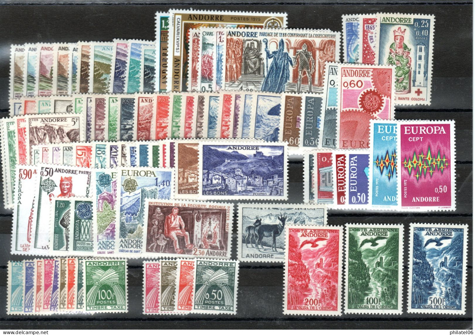 JOLIE COLLECTION D'ANDORRE AVEC BONNES SERIES MNH**  LA COTE EST DE 1585 EUROS - Sammlungen