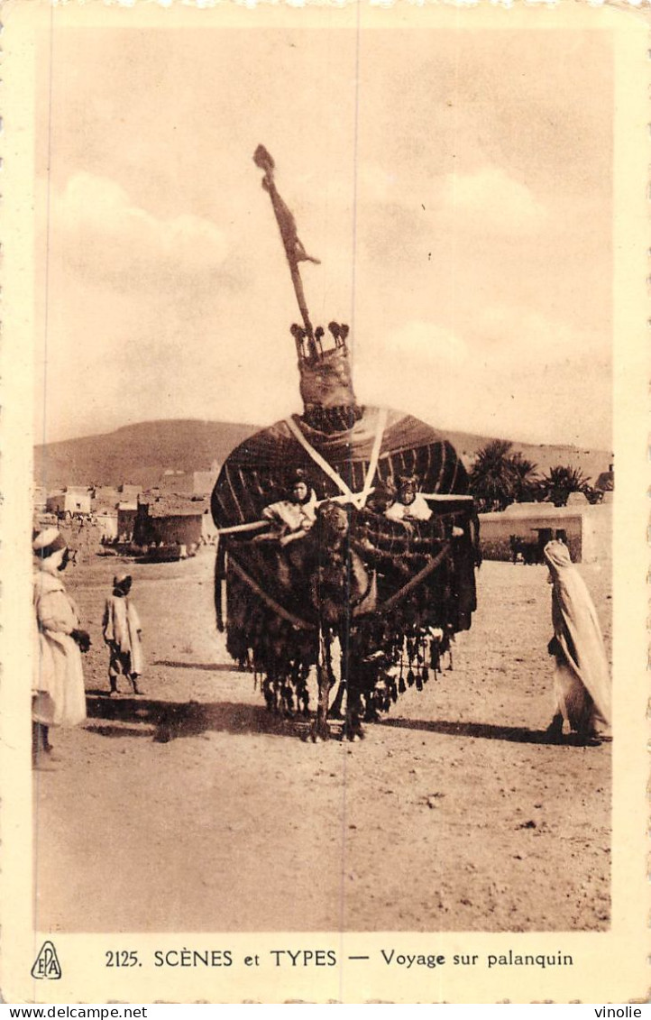 P-24-MOR-448 : SCENES ET TYPES. VOYAGE SUR LE PALANQUIN - Scenes