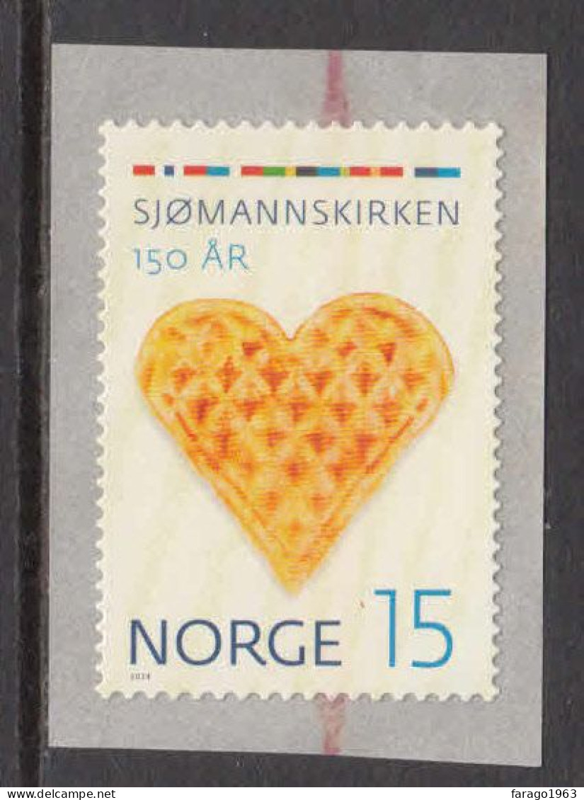 2014 Norway Church Abroad Waffles Food  Complete Set Of 5 MNH @ BELOW FACE VALUE - Neufs