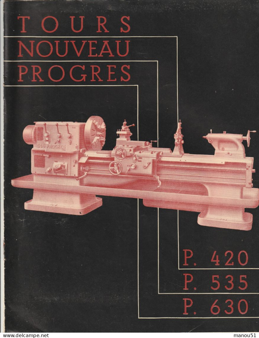 MACHINES-OUTILS - Tours Nouveau Progrès LE PROGRES INDUSTRIEL - Andere & Zonder Classificatie