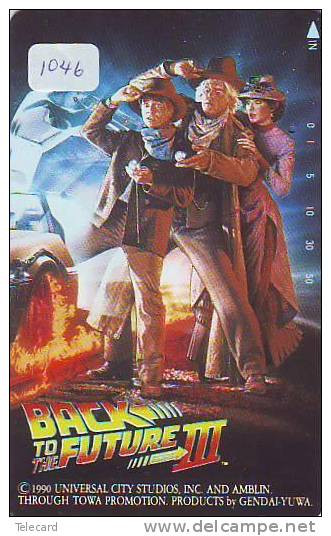 Telecarte Japonaise (1046) BACK TO THE FUTURE III *   Telefonkarte  Japan  Film  Cinema - Movie - Kino - - Cine