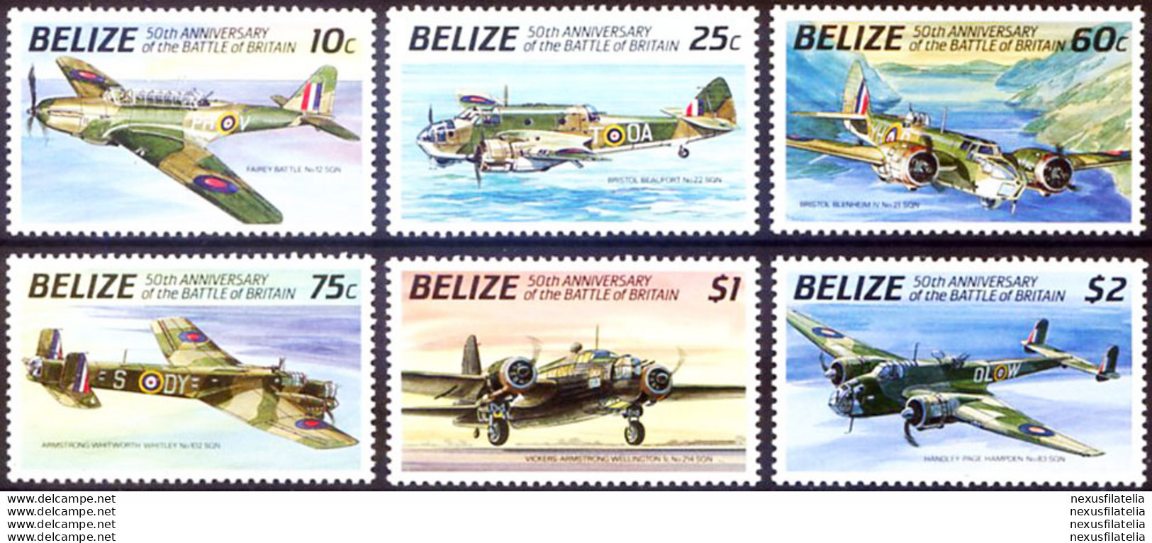 50° DellaBattaglia D'Inghilterra 1991. - Belize (1973-...)