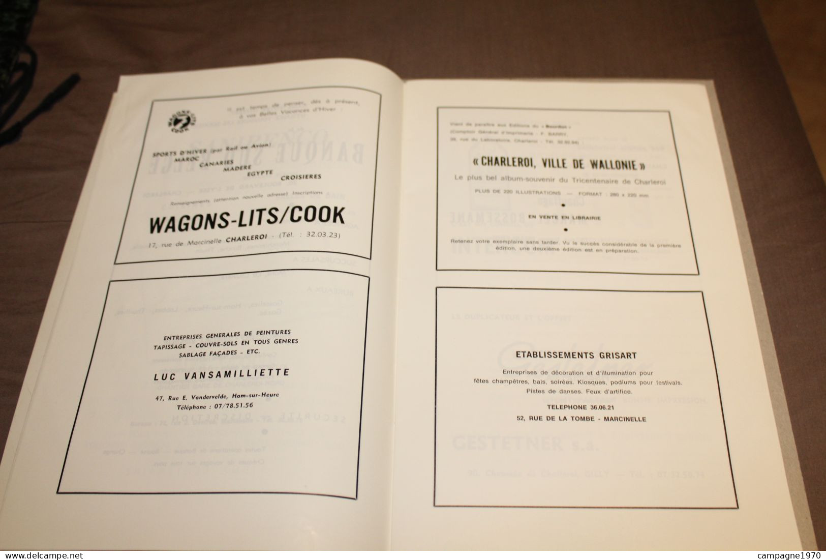 ANCIEN LIVRET PROGRAMME - CHARLEROI - JEU CORTEGE DE SEPTEMBRE 1966 - NOMBREUSES PUBS REGIONALES - Programs