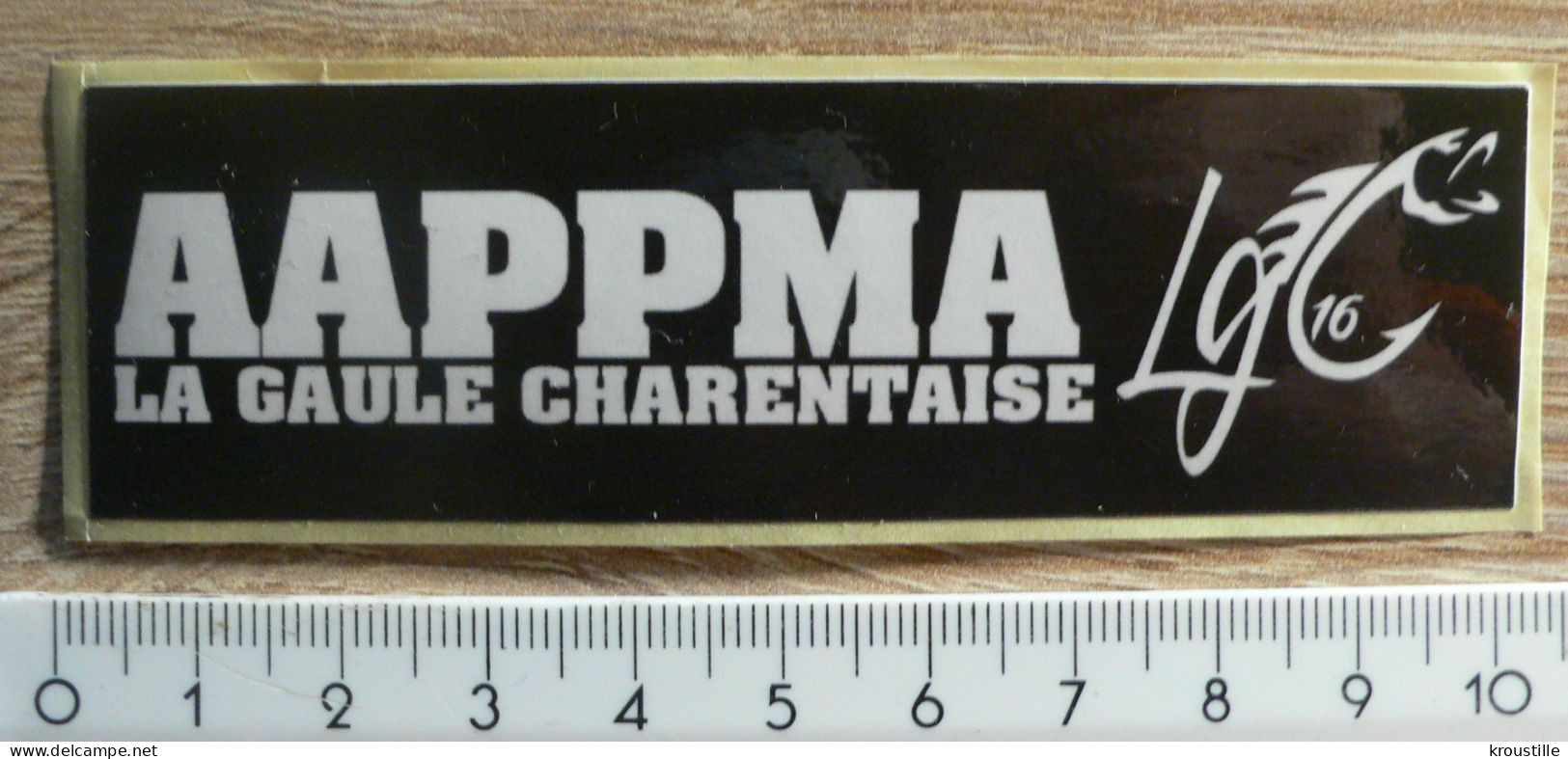 THEME PECHE : AUTOCOLLANT AAPPMA LA GAULE CHARENTAISE - Stickers