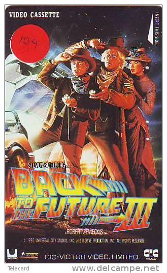 Télécarte Japon Film Cinéma * BACK TO THE FUTURE III * 104 * JAPAN Movie Phonecard * Telefonkarte  Japan - Cinema