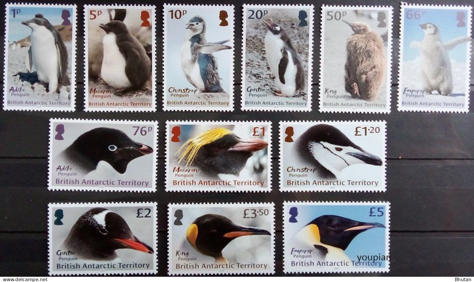 British Antarctic Territories 2018, Penguins, MNH Stamps Set - Neufs