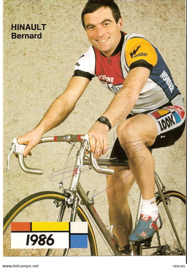 CYCLISME - PHOTO DEDICACEE DU CYCLISTE FRANCAIS BERNARD HINAULT - Fútbol